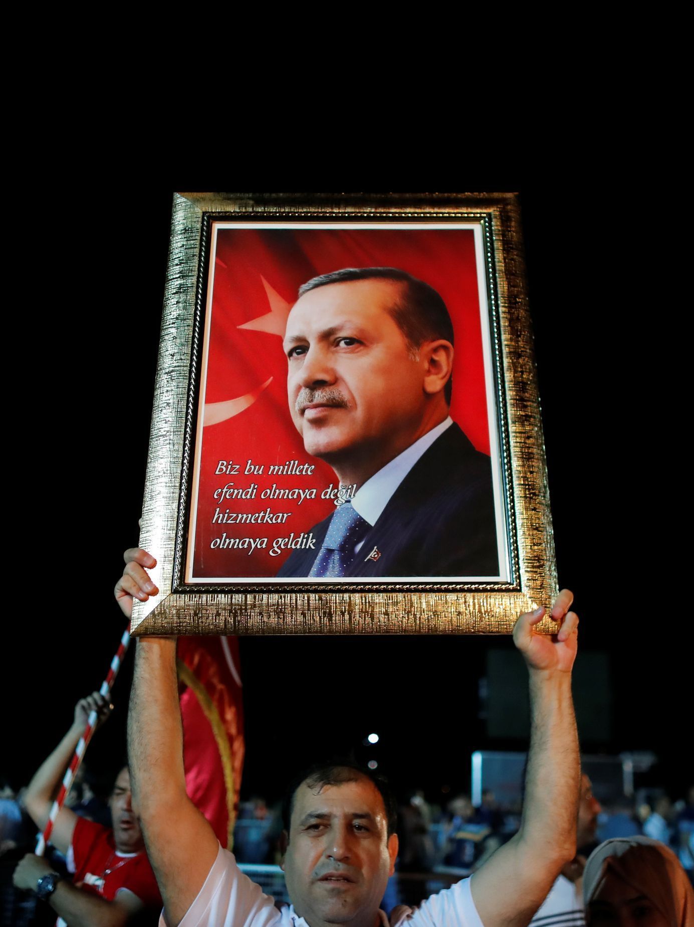 Turecký prezident Erdogan na obrazu