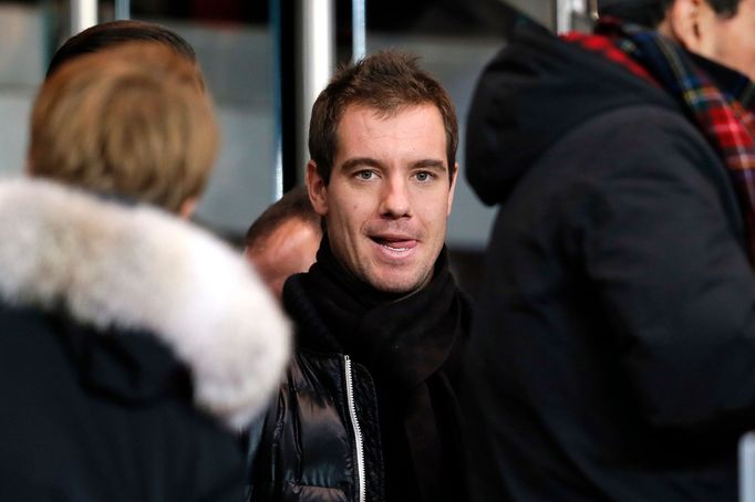 Tenista Gasquet na utkání mezi Paris St. Germain a Lyonem