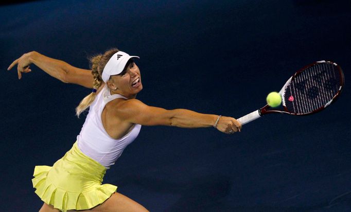 Caroline Wozniacki na turnaji v Dubaji 2013