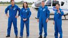 ESA astronaut Thomas Pesquet z Francie, astronauti  NASA Shane Kimbrough a Megan McArthurová a JAXA astronaut Akihiko Hoshide z Japonska.