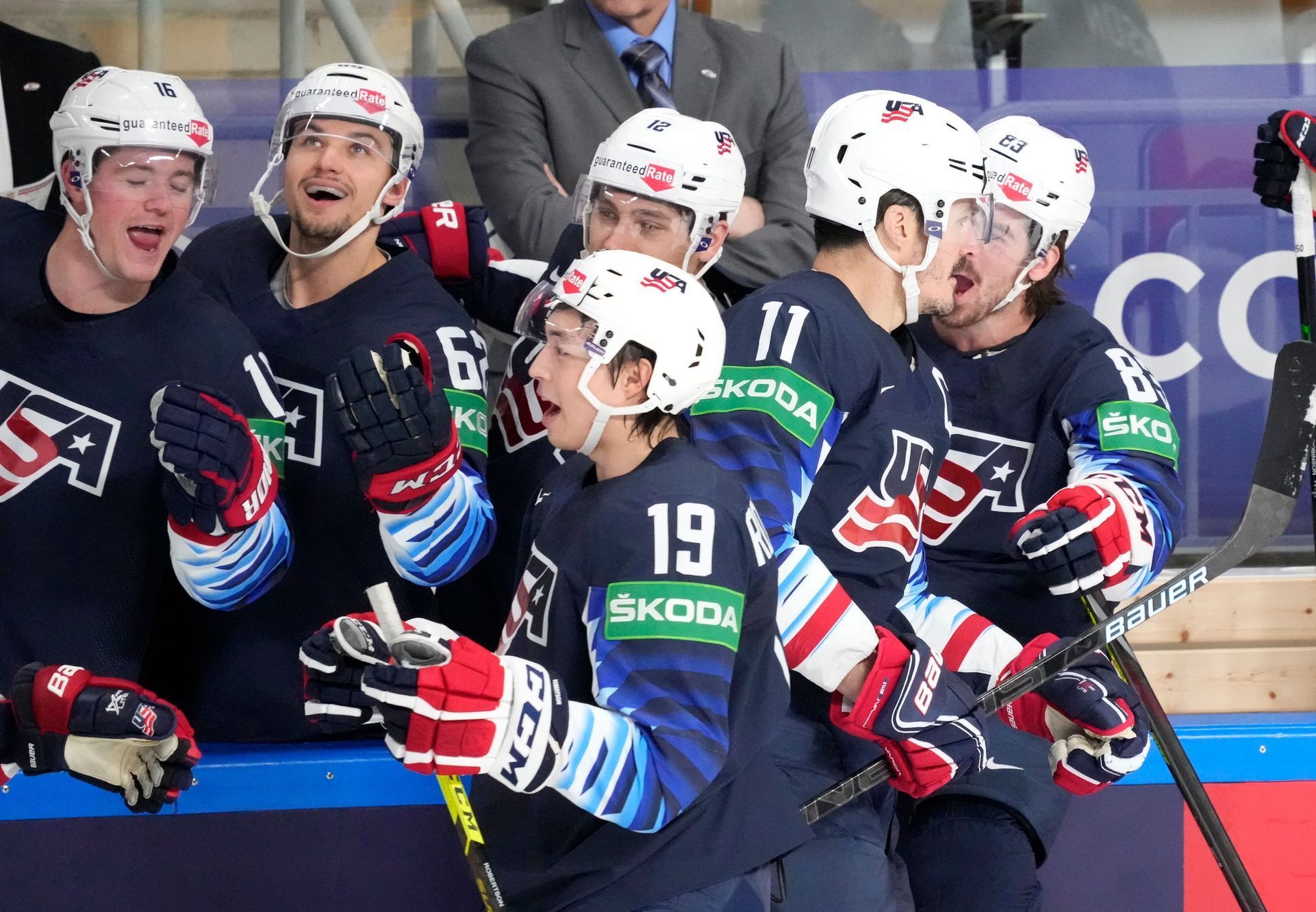 Americká radost ve čtvrtfinále USA - Slovensko na MS 2021