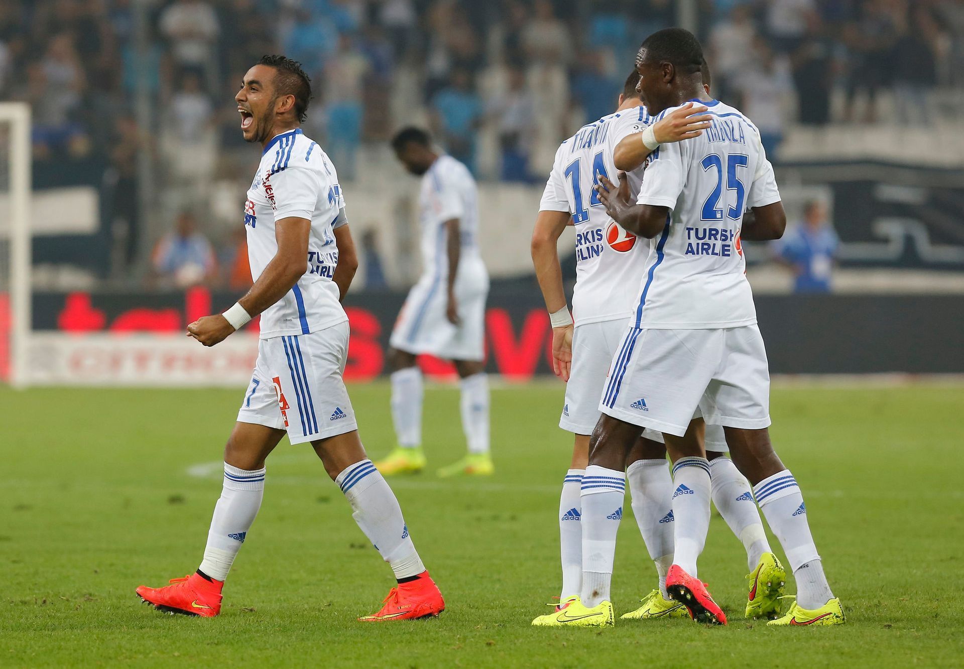Radost hráčů Olympique Marseille