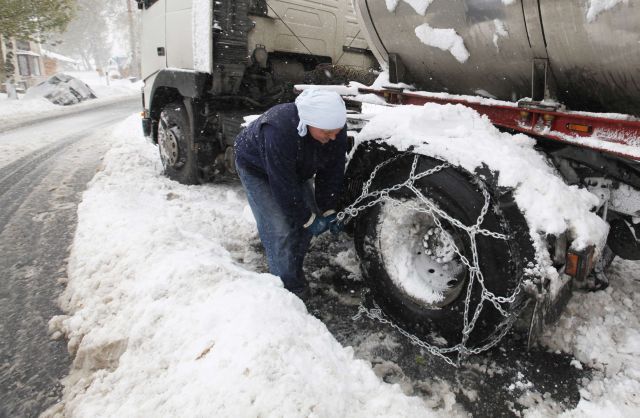 Česko sníh Reuters