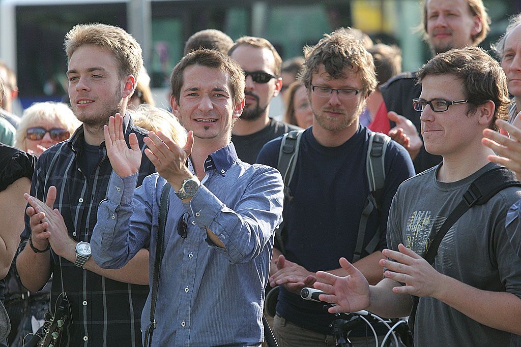 Demonstrace proti odvolání Jiřího Pospíšila