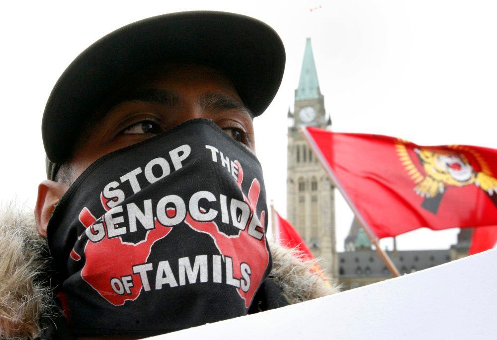 Protest Tamilů v Ottawě