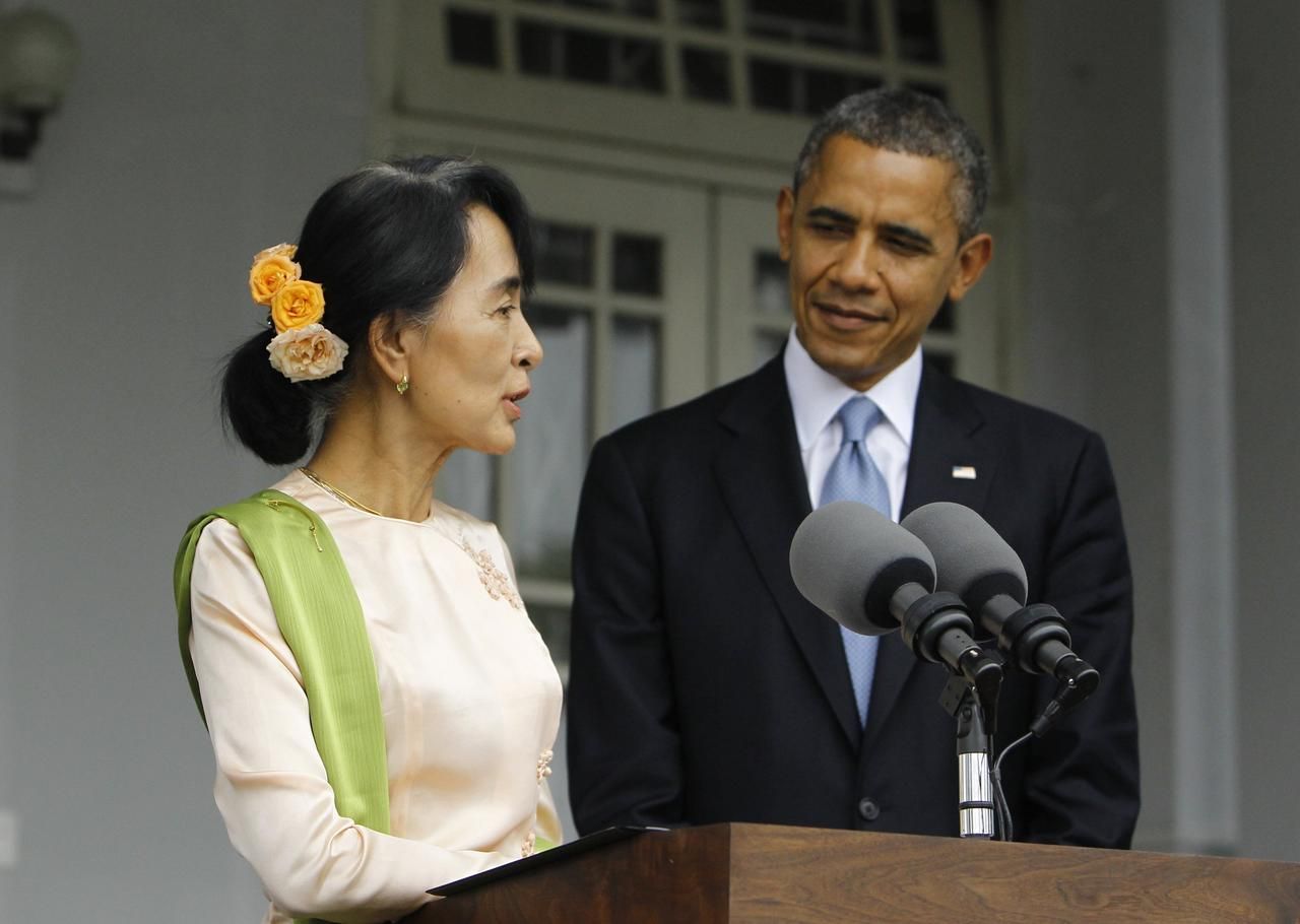 Obama v Barmě