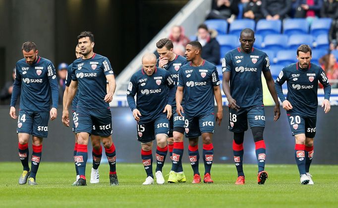 Hráči Dijonu po zápase francouzské ligy, Dijon, Fotbal