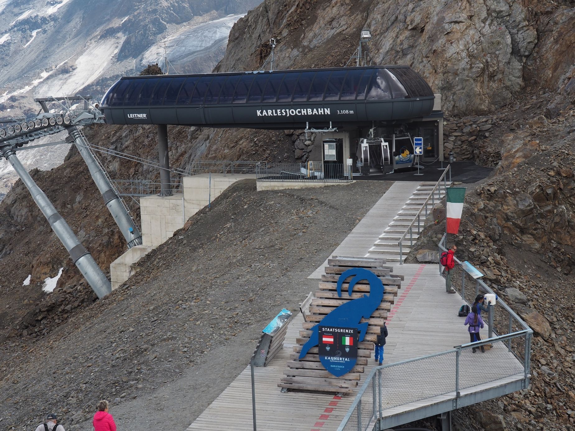 Rakousko - Alpy - Karlesjoch - tání ledovců