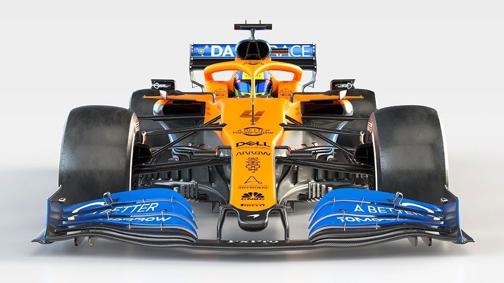 Nový monopost formule 1 McLaren MCL35 pro sezonu 2020