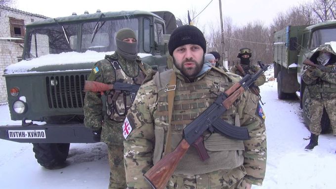 Gruzínec Mamuka Mamulašvili na Ukrajině