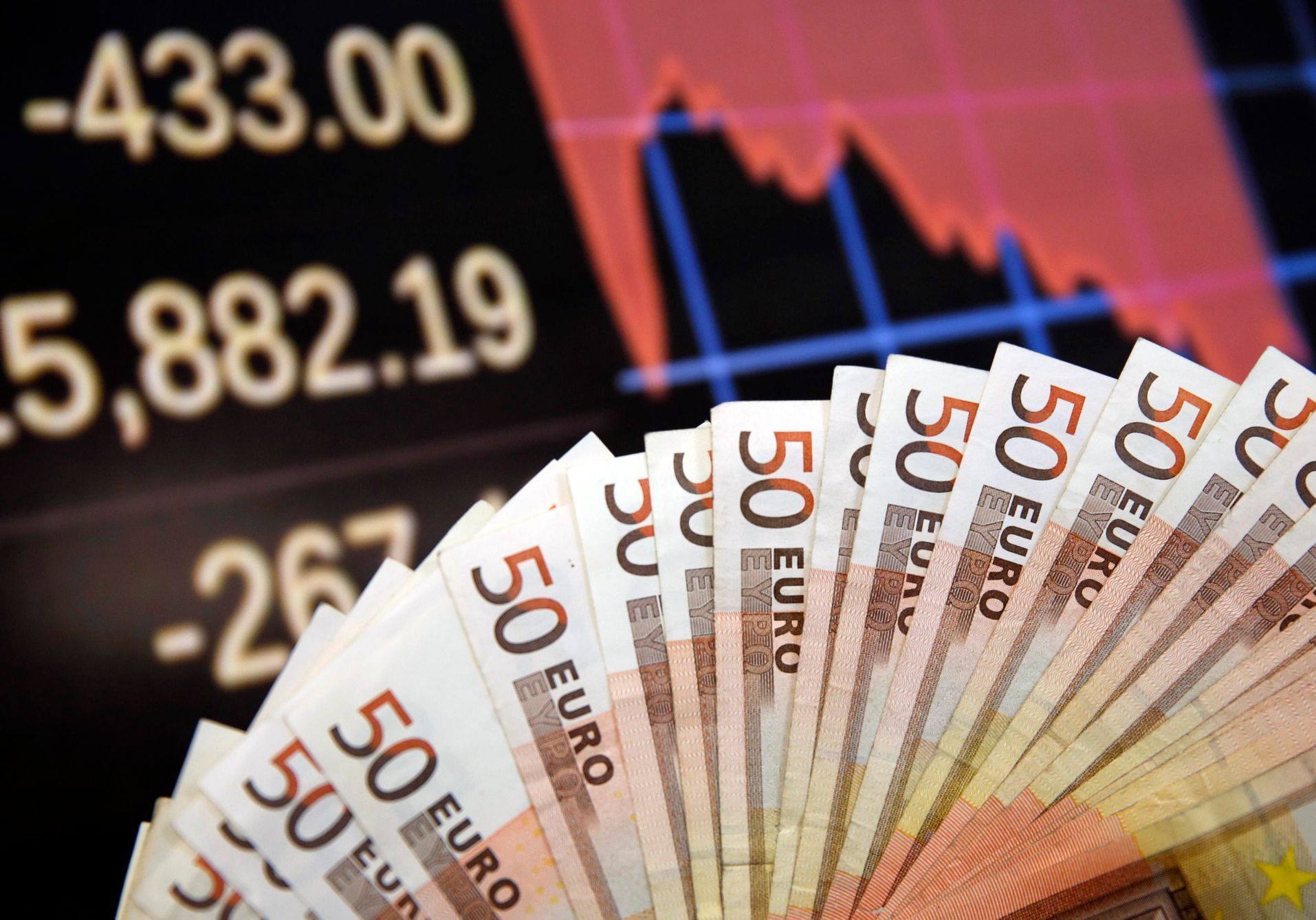 Euro peníze investice finanční trh burza eurozóna