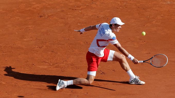 Tomáš Berdych v semifinále Davis Cupu s Francií