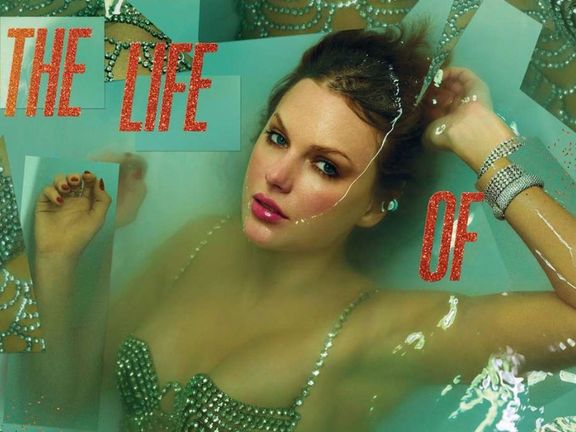Taylor Swiftová na obalu svého zatím nejnovějšího alba The Life of a Showgirl.