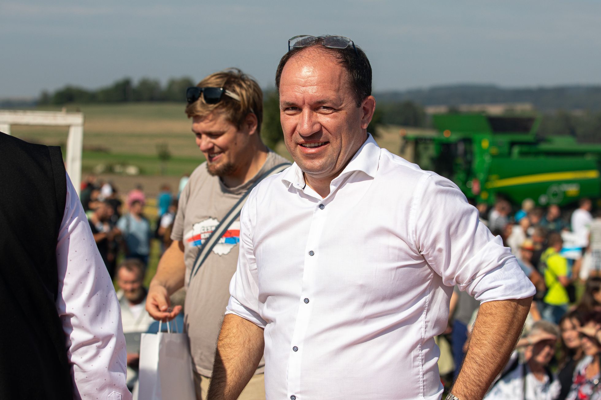 Den zemědělce, Kámen na Pelhřimovsku, zemědělství, traktor, kombajn, žací stroj, mlátička