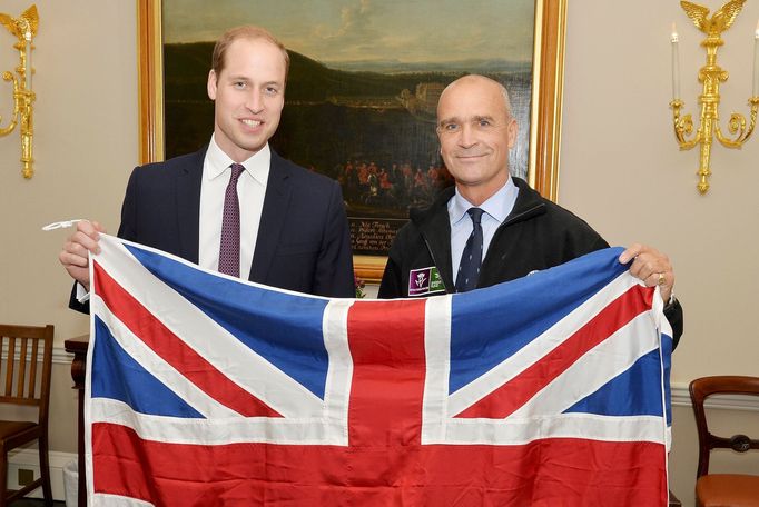 Henry Worsley (vpravo) na snímku z října 2015, kdy se s ním vyfotil i princ William.