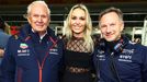 F1, VC Las Vegas 2023: Helmut Marko, Lindsey Vonnová a Christian Horner