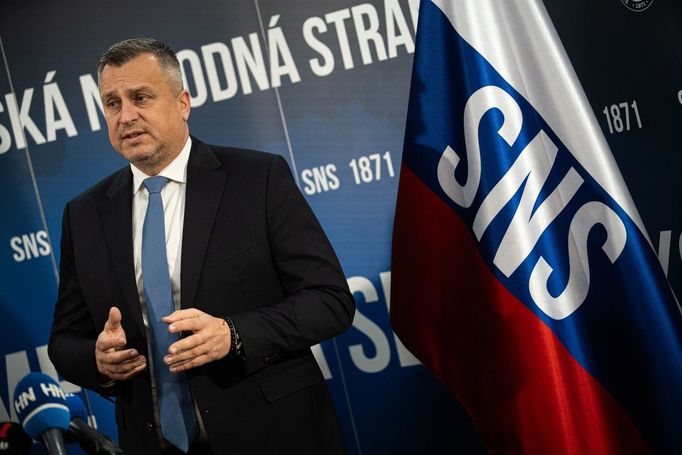 Předseda Slovenské národní strany Andrej Danko