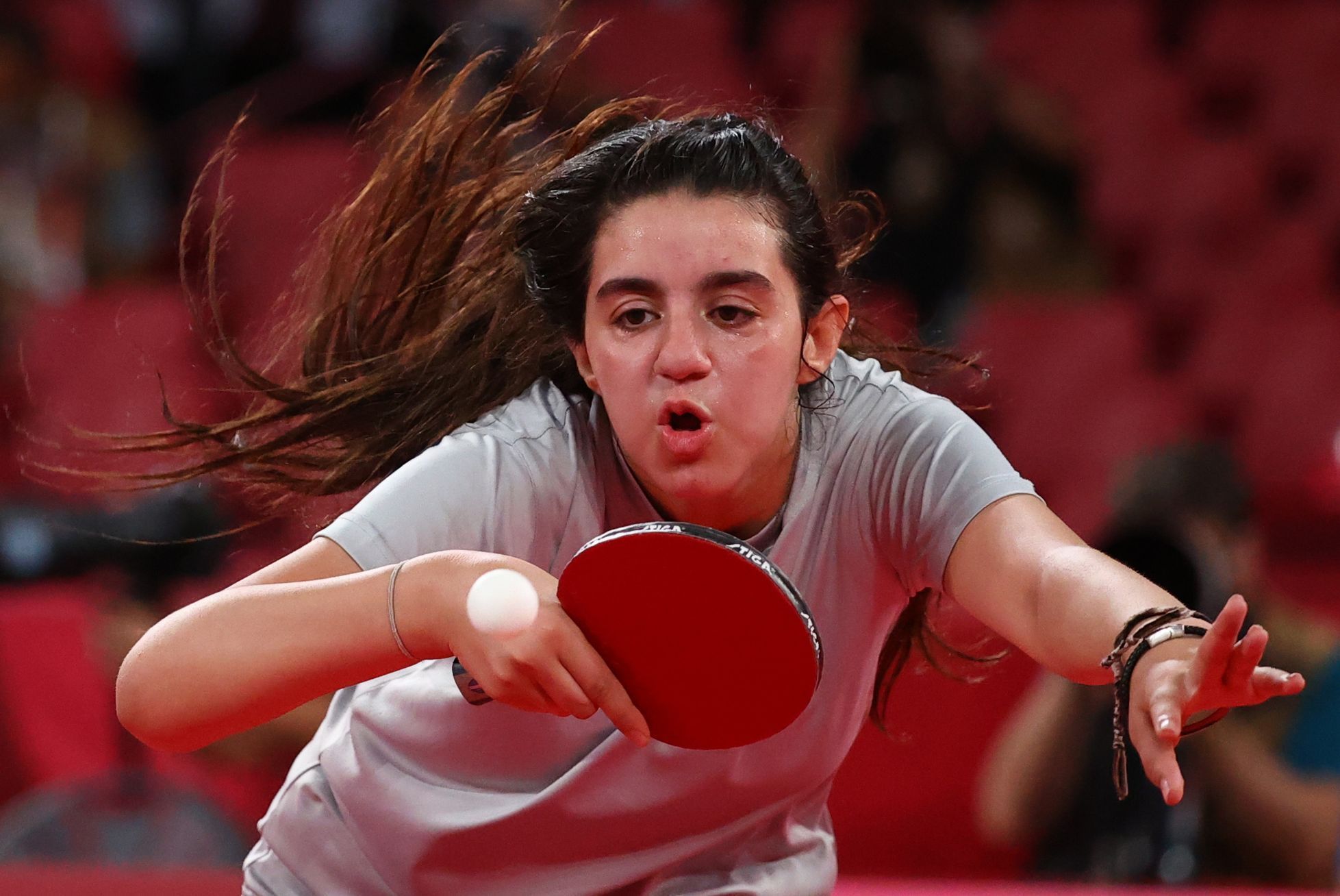 Syrská stolní tenistka Hend Zaza