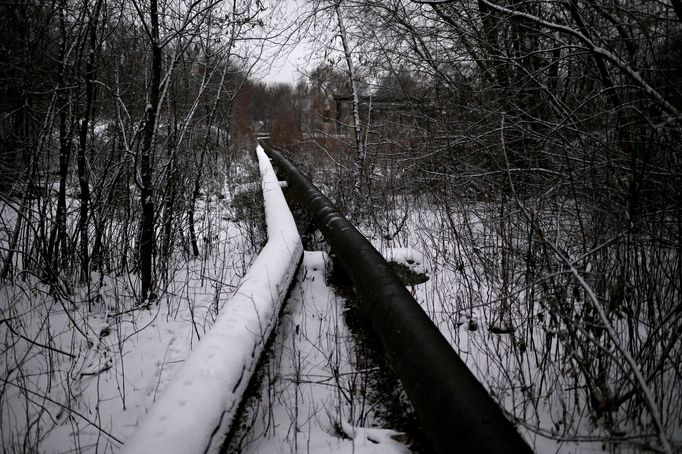 Život bezdomovců v třeskutých mrazech na Sibiři v Rusku.  19. 2. 2020