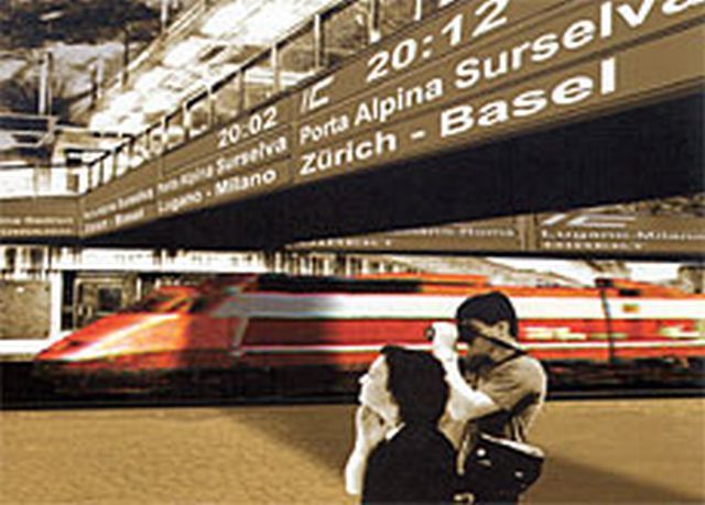 Švýcarsko nádraží Porta Alpina