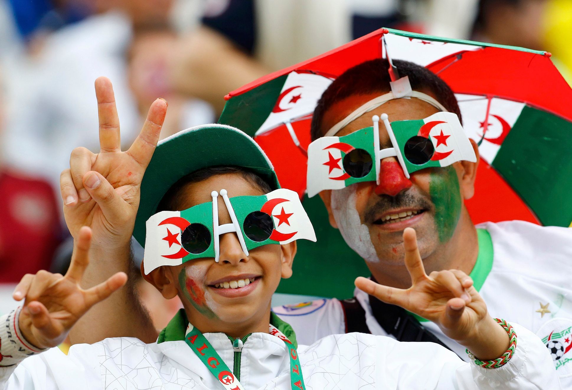 Fanoušci Alžírska na MS ve fotbale 2014