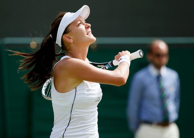 Agnieszka Radwaňská na Wimbledonu 2015