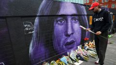 Fans pay tribute following the death of Ozzy Osbourne, in Birmingham