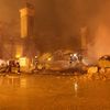 Hoří Průmyslový palác na pražském výstavišti