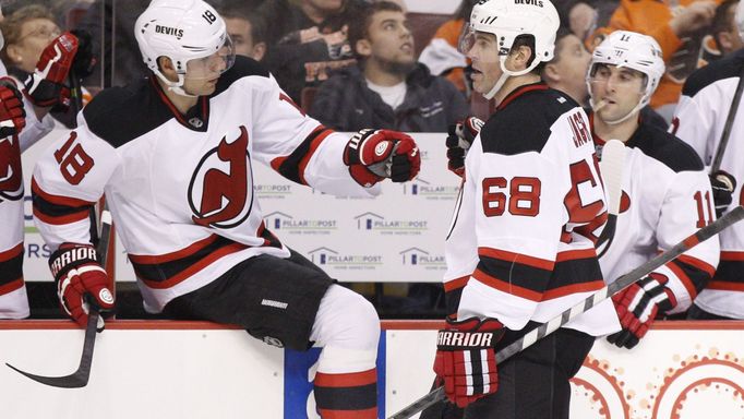 New Jersey Devils - Philadelphia: Jágr v akci