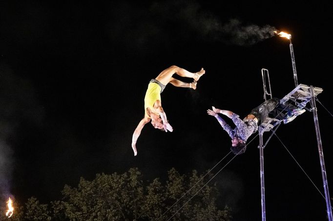 Snímek ze středečního zahájení festivalu Letní Letná.