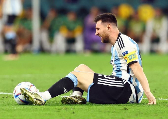 Lionel Messi v osmifinále MS 2022 Argentina - Austrálie