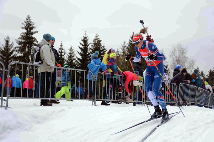 Biatlon, exhibiční supersprinty v Břízkách 2018: Veronika Zvařičová