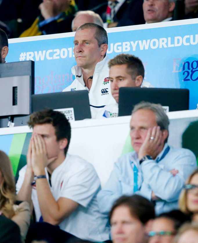 England head coach Stuart Lancaster during the match Reuters / E