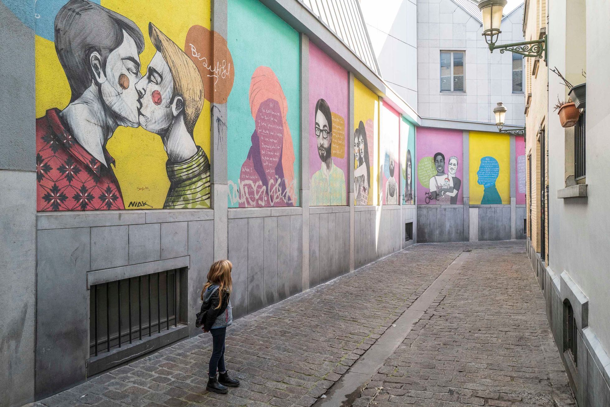 Brusel, murály, umění, grafity