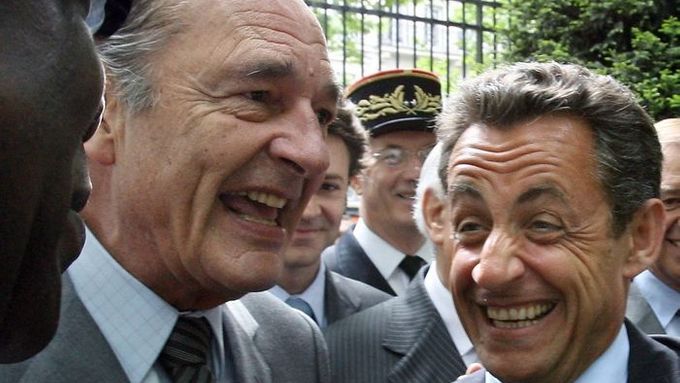 Nicolas Sarkozy a Jacques Chirac