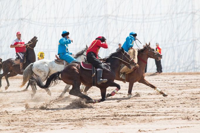 kok boru, Světové nomádské hry, Kyrgyzstán - Kazachstán