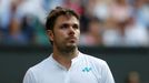 Stan Wawrinka po prohře v úvodním kole Wimbledonu 2017