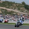 Italský závodník Nannelli na Hondě v závodě supersportů.