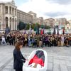 Ukrajina, Kyjev, pohřeb, armáda, anarchista, LGBT, David Chychkan, voják, smrt