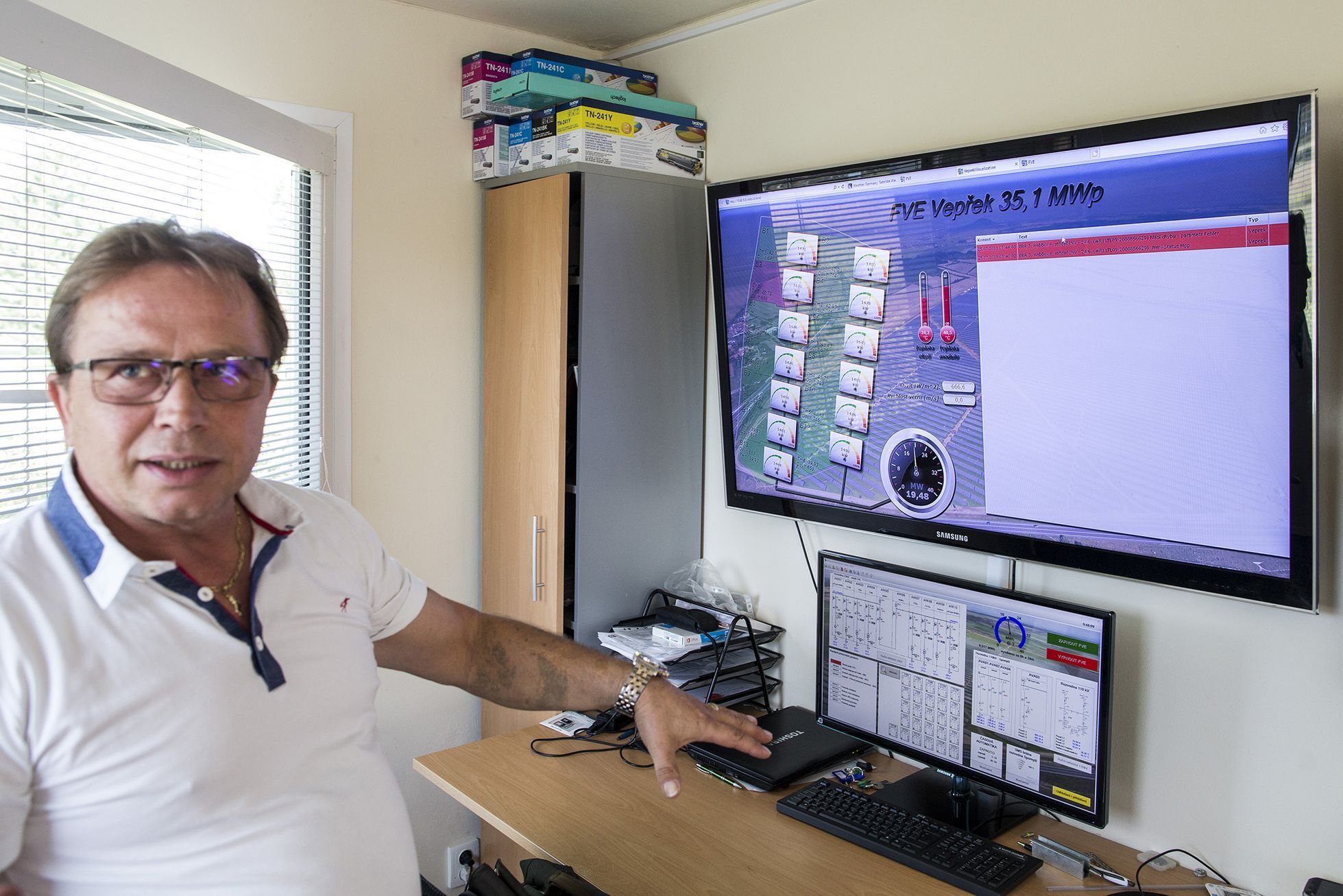 Fotogalerie / Solární elektrárna Vepřek / Nová Ves / Economia / Milan Bureš / 25. 7. 2018 / 9