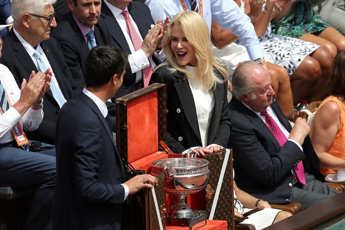 Finále French Open 2017 Wawrinka - Nadal (Nicole Kidman)