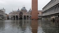 Povodně Itálie, zaplavené Benátky