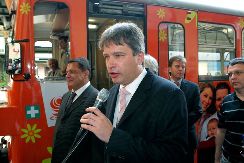 Křest paroubkova vlaku