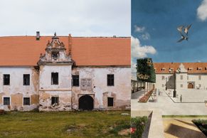 Objevil se ve filmech, pak léta chátral. Zámek Bzí ale nyní zachraňují architekti