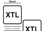 Symbol pro naftu XTL, kterou mohou tankovat například moderní škodovky.