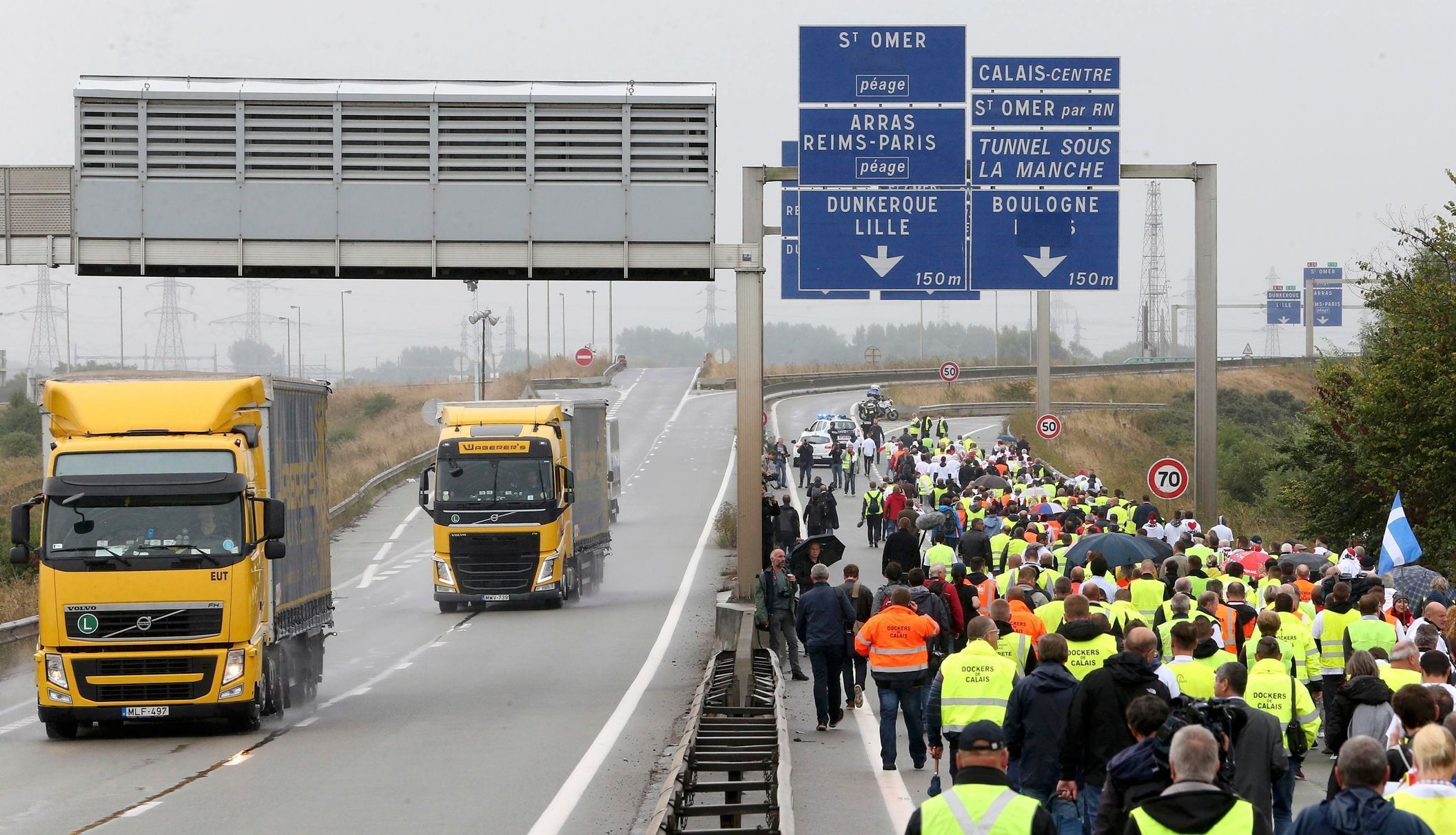 Calais-protest