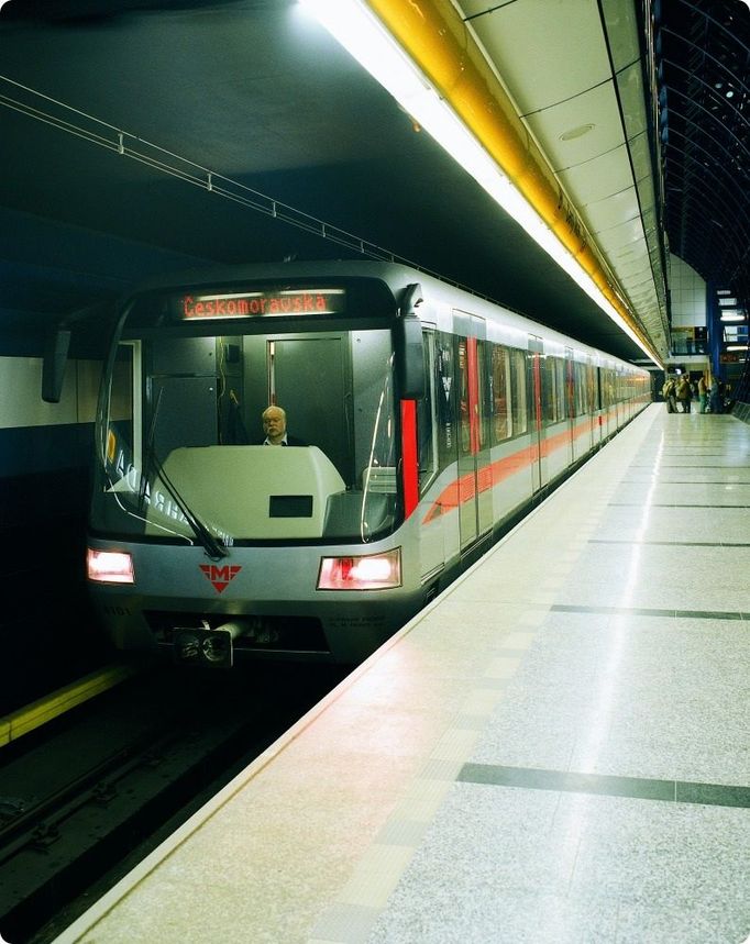 Pražské metro.