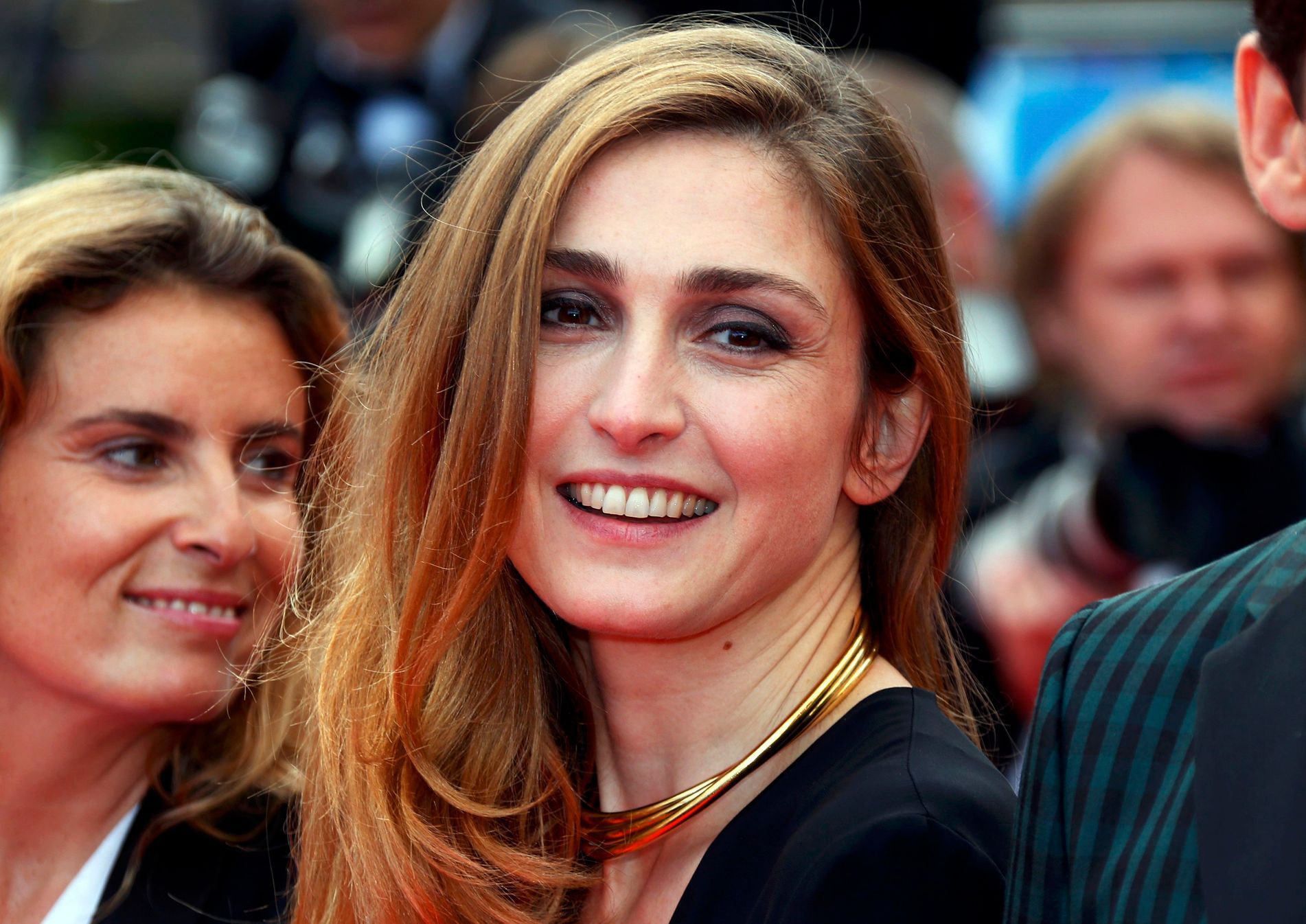 Actress Julie Gayet poses on the red carpet as she arrives for &quot;Tribute to animated films&quot;, a special screening of extracts from Khalil Gibran's The Prophet out of competition at the 67th Ca