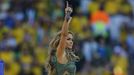 Singer Jennifer Lopez performs during the 2014 World Cup opening ceremony at the Corinthians arena in Sao Paulo June 12, 2014. REUTERS/Ivan Alvarado (BRAZIL - Tags: SOCCE