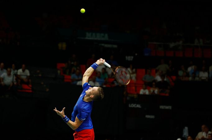 Španělsko - Česko, Davis Cup 2023 (Jiří Lehečka)